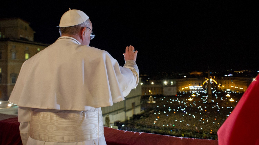 Papa Francisco durante su elección