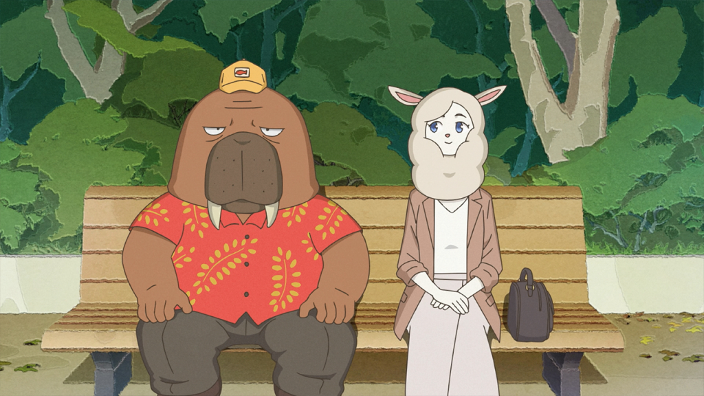 Captura de pantalla de Odd Taxy en Crunchyroll cita 