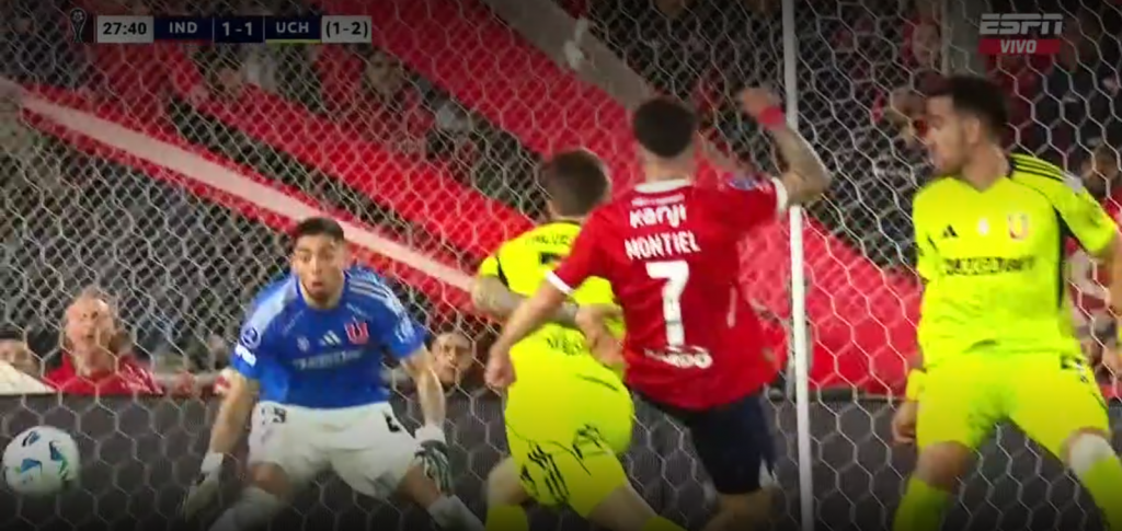 Gol de Montiel para empate momentaneo que parecia apuntar a un gran partido