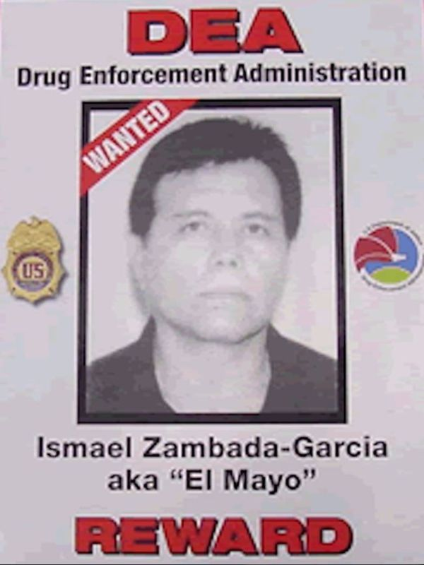 Poster de "se busca" de Ismael "El Mayo" Zambada