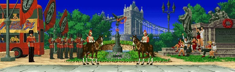 Escenarios dinamicos y visualmente atractivos de The King of Fighters '94