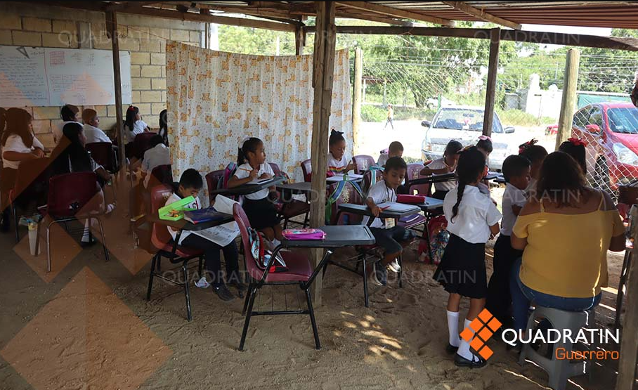 Condiciones de la primaria René Juárez Cisneros en Acapulco (Foto: Quadratin Guerrero)